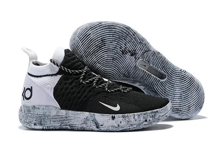 Race Day Shoes Asics Nike Zoom KD11 Black White Splatter Men Shoes Sneaker !!! CYBER MONDAY SALE !!!