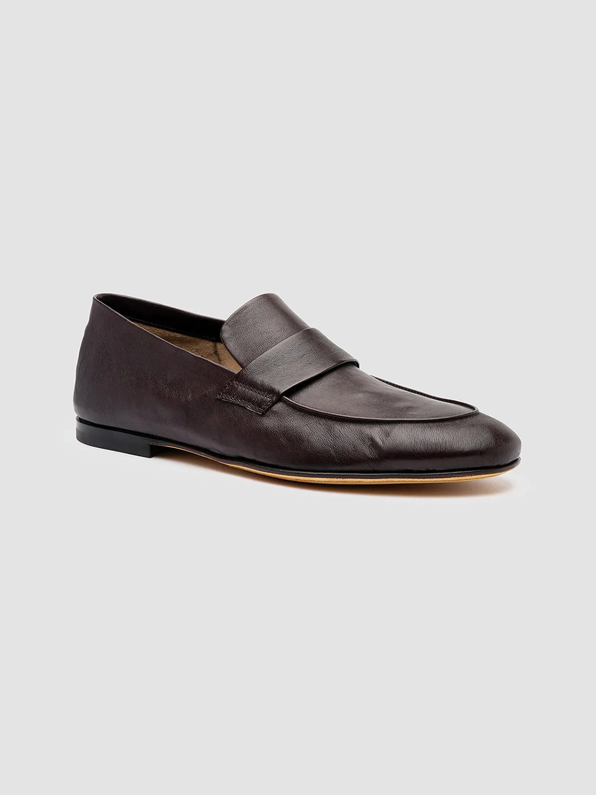 AIRTO 001 - Brown Leather Penny Loafers Smart Casual Loafers
