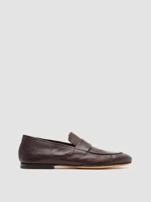 AIRTO 001 - Brown Leather Penny Loafers Chunky Tassel Loafers