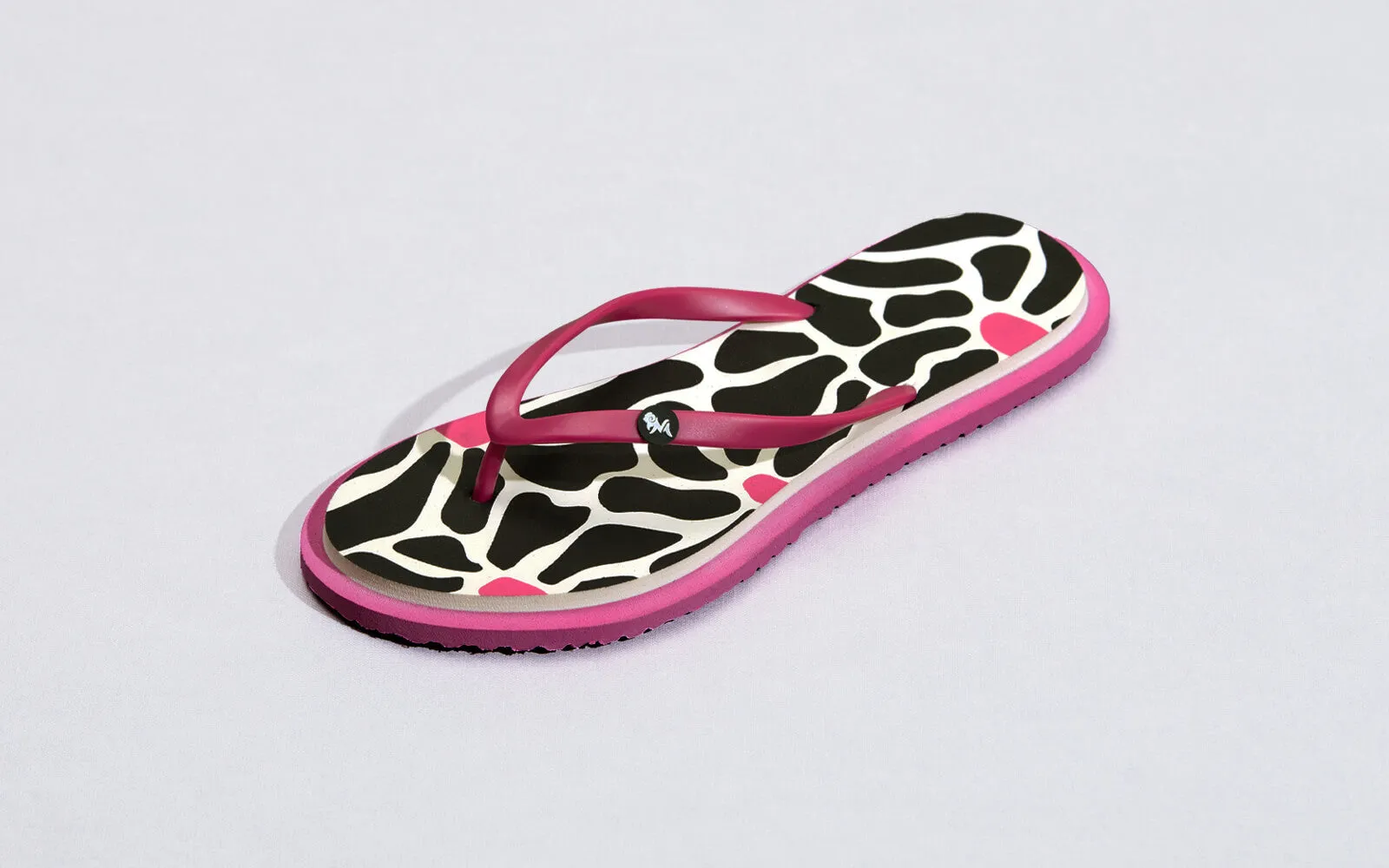 Designer Wedge Flip Flops Printed Flip Flops : Black