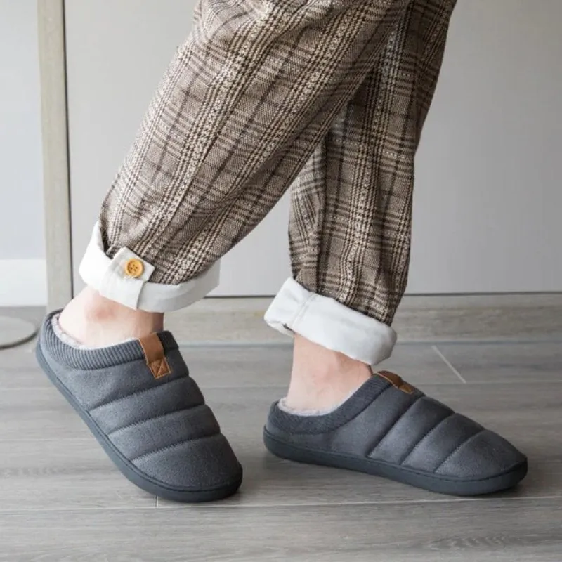 Bread Slippers Groovywish Warm Fur Slippers For Men Comfy Sole Interior Shoes