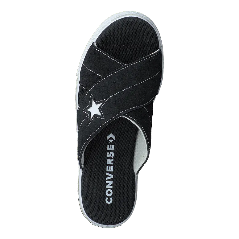 Flip Flops With Sayings One Star Sandal Black/black/white