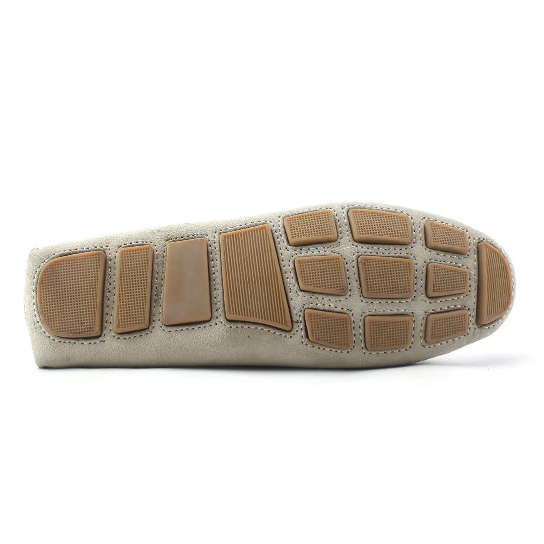 Fadano - Luxe Knot Loafers - Light Grey Brown Loafers Casual