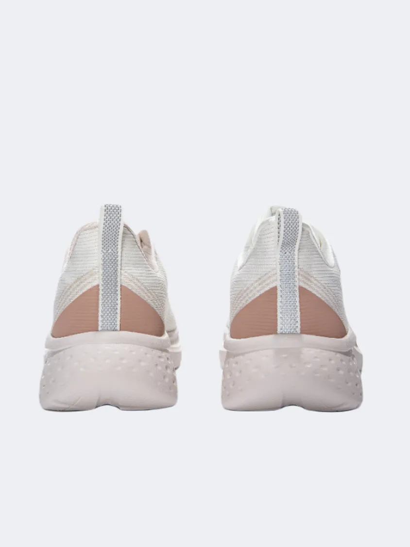 Erke Cushioning Women Running Shoes White/Cinnamon Revolution 7 Running Shoe