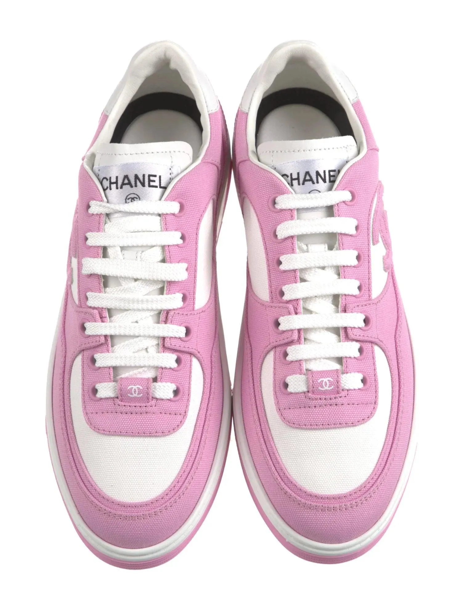 Foot Locker Sneakers Chanel 2024 Interlocking CC Logo Sneakers