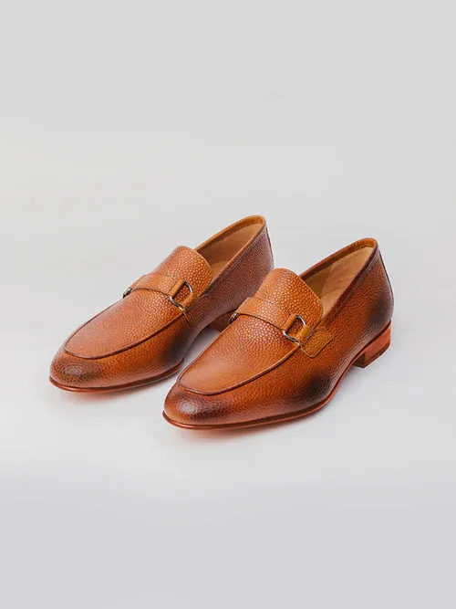 Rhodes Loafer - Pebble Grain Cedar Officine Creative Loafers