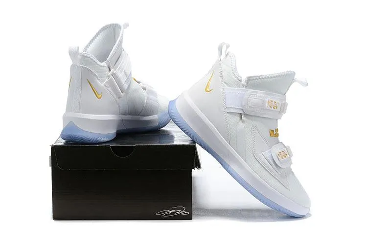 Asics Gel Quantum 90 Running Shoes Nike Lebron Soldier XIII 13 White Gold Men Sneaker Shoes Sale Size US7,8,8.5,9,10,11,12