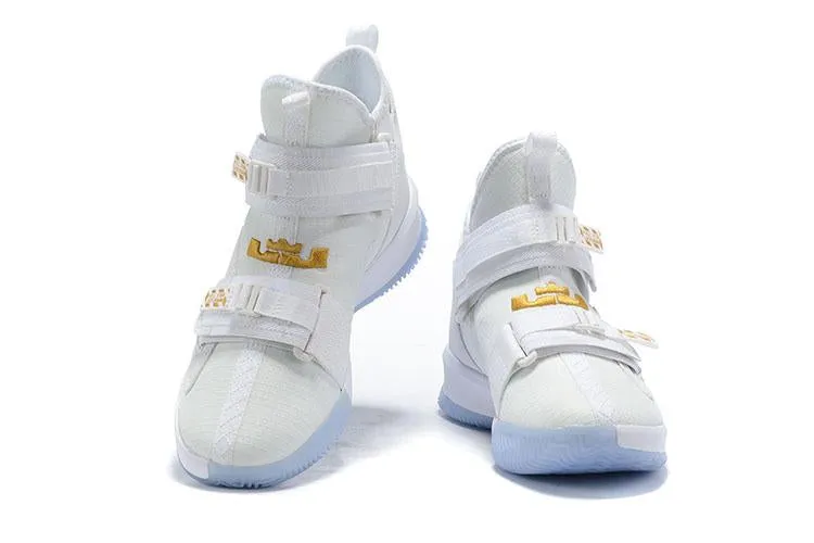 Nike Lebron Soldier XIII 13 White Gold Men Sneaker Shoes Sale Size US7,8,8.5,9,10,11,12 Asics Shoe Recycling