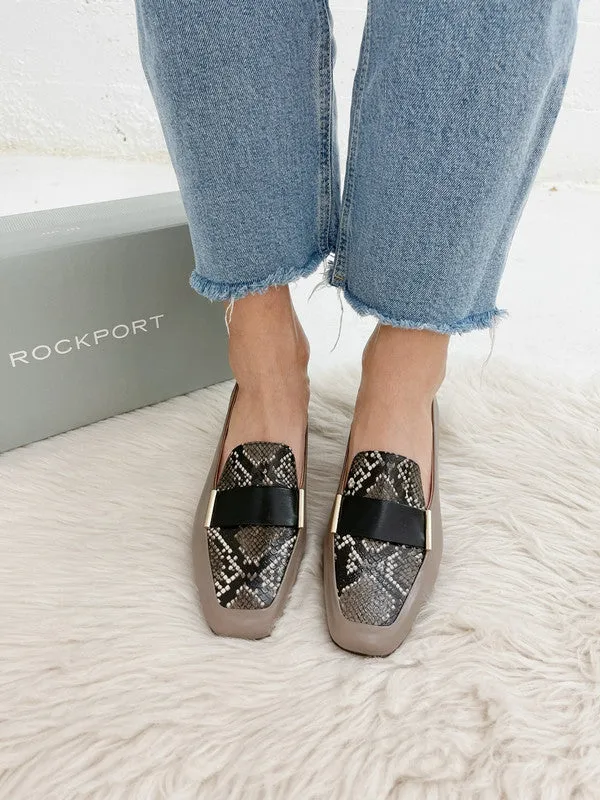 Loafers Suit Rockport Women's Total Motion Esma Loafer Heel Dover Taupe CI7269