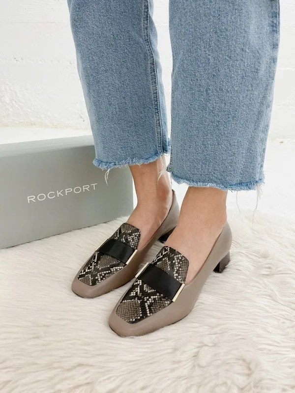 Gq Loafers Rockport Women's Total Motion Esma Loafer Heel Dover Taupe CI7269