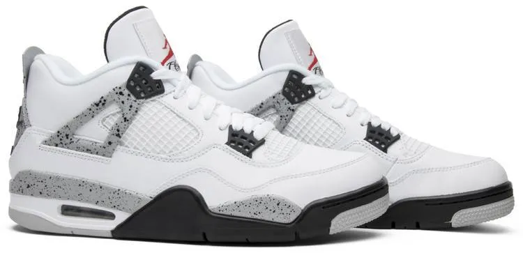 Nike Air Jordan 4 Retro OG 'White Cement' 2016 Sneaker Shoes Sale Men Size 8-13 Discount Asics Running Shoes