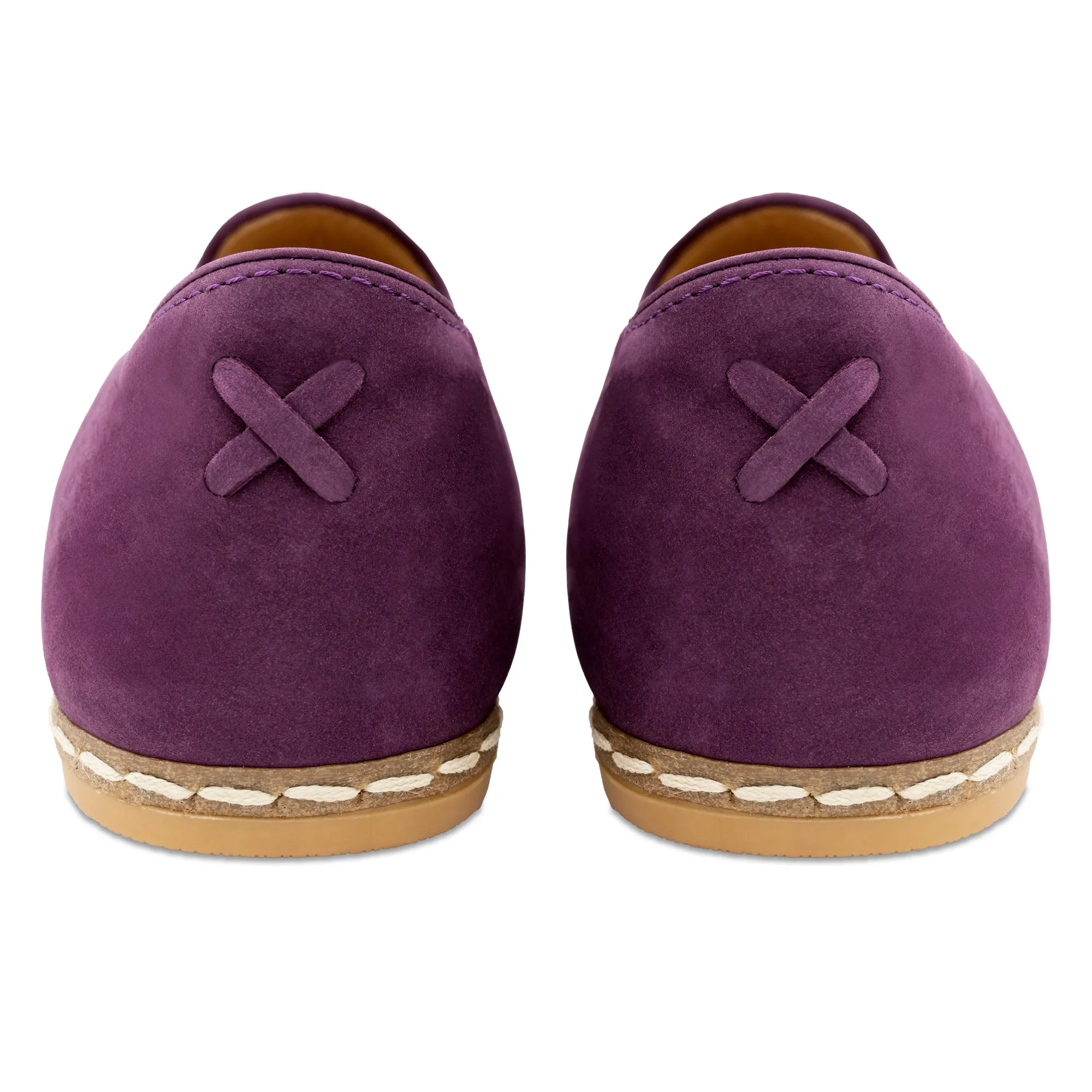 Slip On Block Heel Sandals Royal Purple Slip Ons for Men