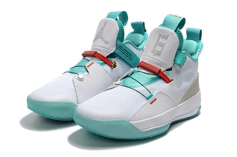 Nike Air Jordan 33 White Black Green Men Shoes !!! CYBER MONDAY SALE !!! Asics Gel-tactic 12 Indoor Sport Shoe