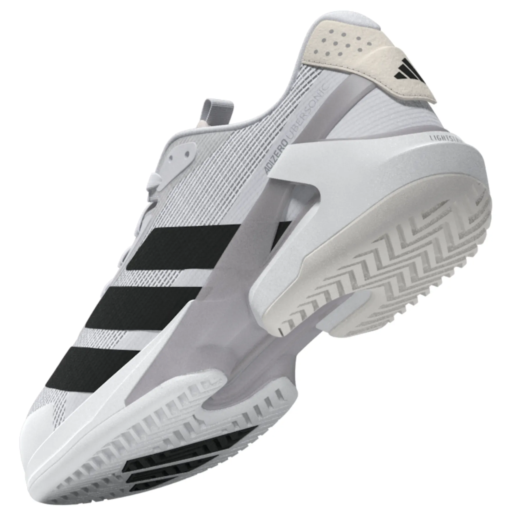 Adidas Adizero Ubersonic 5M Men Tennis Shoes - Cloud White / Core Black / Silver Metallic Shoes Stella Mccartney Adidas