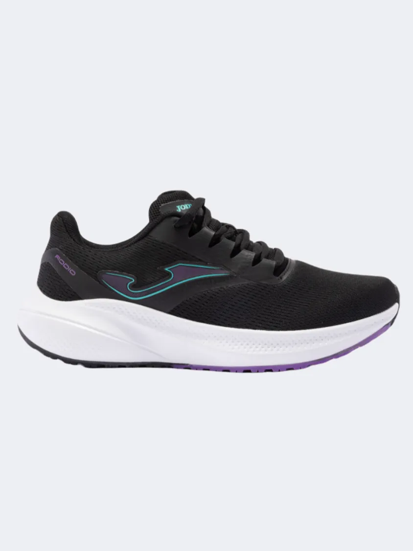 Joma Rodio 2401 Women Running Shoes Black/Blue/Purple Best Running Shoes For Flat Feet Overpronation