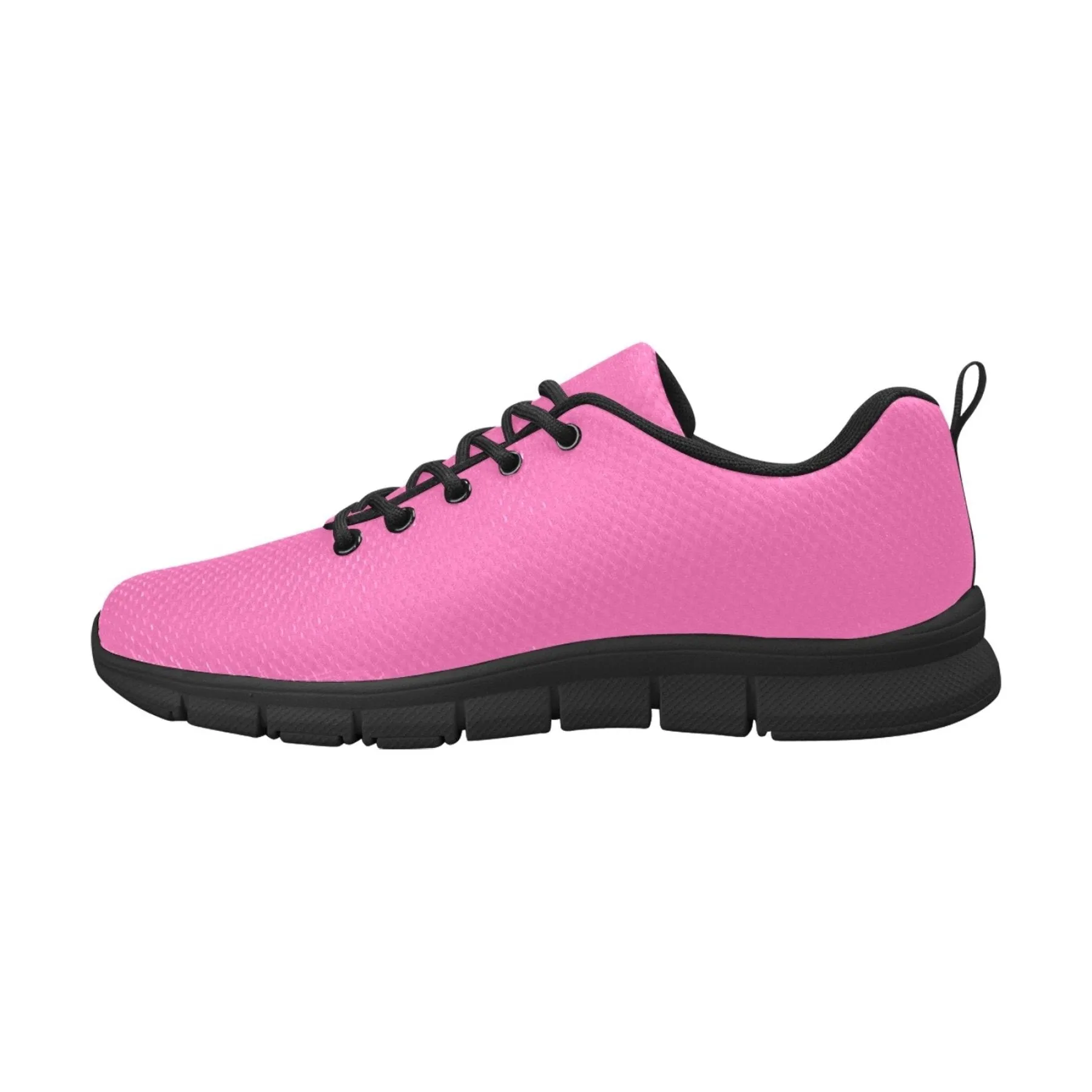 Running Shoes On Sneakers For Women, Hot Pink And Black - Running Shoes by inQue.Style