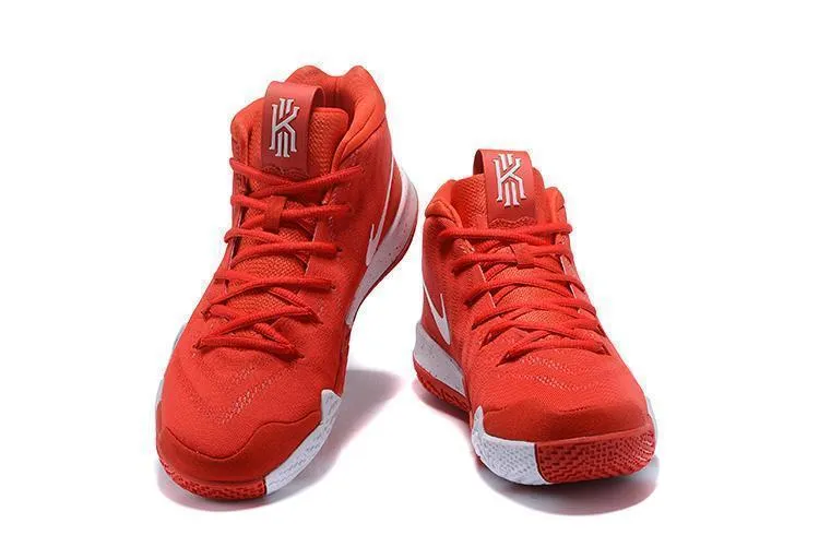 Support Asics Running Shoes Nike Kyrie 4 Red White Men Basketball Shoes !!! CYBER MONDAY SALE !!!