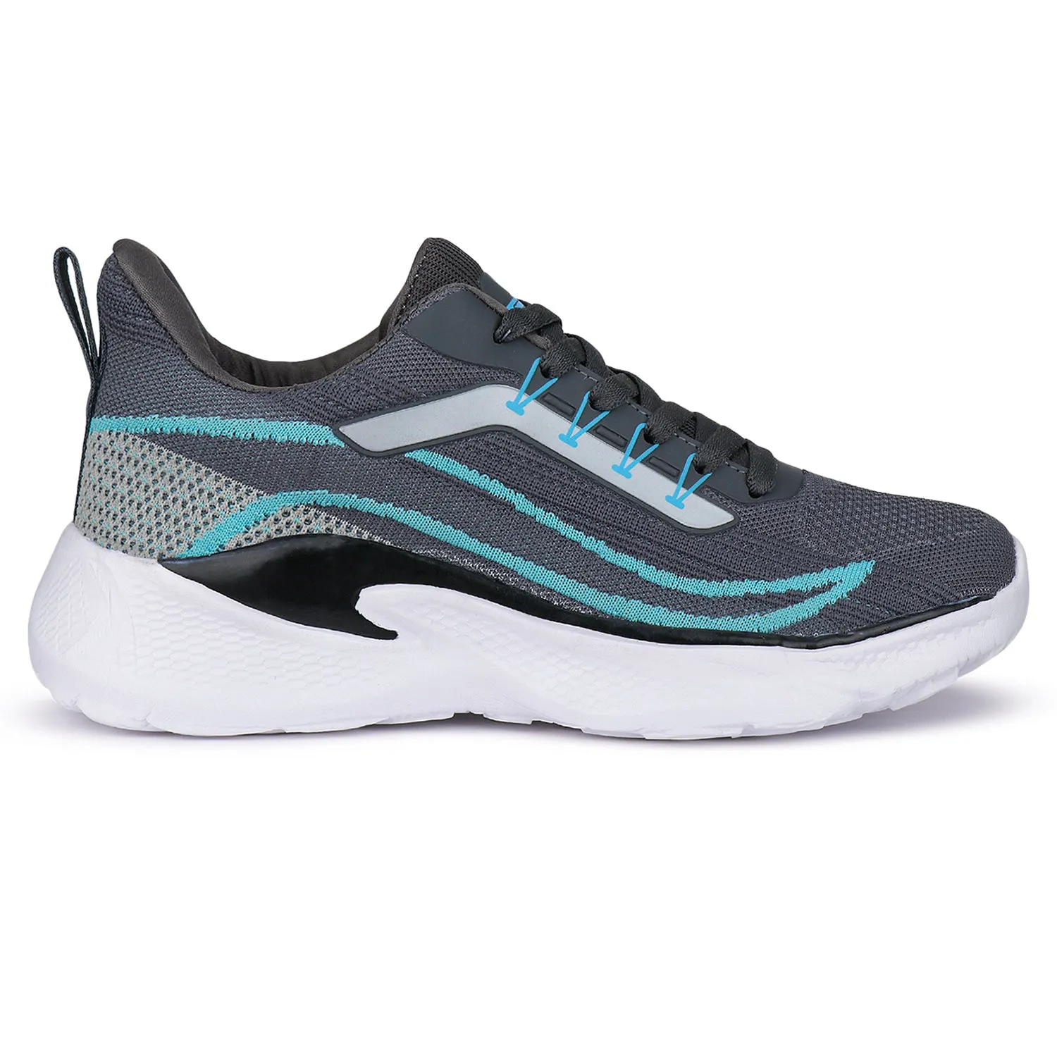 Bersache Premium Sports ,Gym, Trending Stylish Running Shoes For Men (8024-Grey) Slippers On