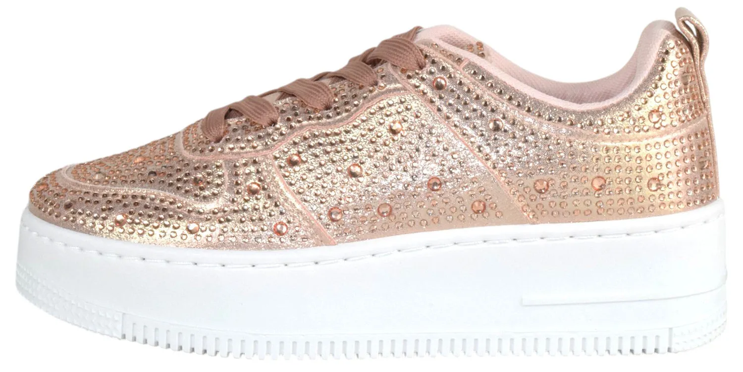 BOSTON-8 Rose Gold Top MODA Chuck Taylor Sneakers