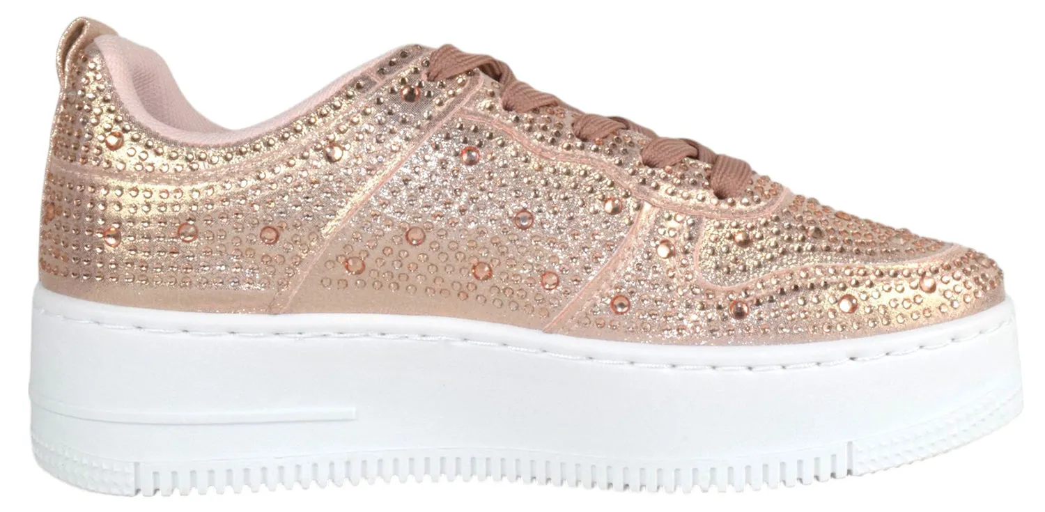 Sneakers For Shin Splints BOSTON-8 Rose Gold Top MODA
