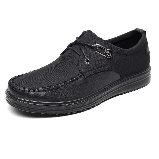 Wide Mtb Flat Shoes New Trademark Size 38-48 Upscale Men Casual Shoes Fashion Leather Shoes for Men Spring Autumn Men'S Flat Shoes Driving Sneakers