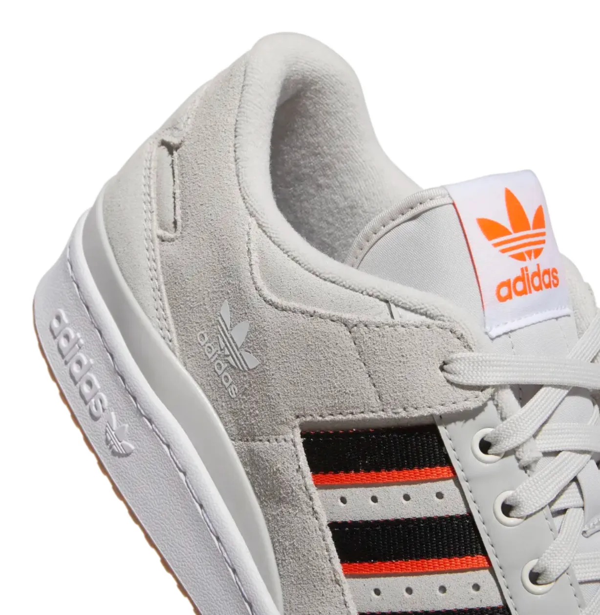 ADIDAS FORUM 84 LOW ADV ONE GREY / IMPACT ORANGE Adidas Niteball Shoes