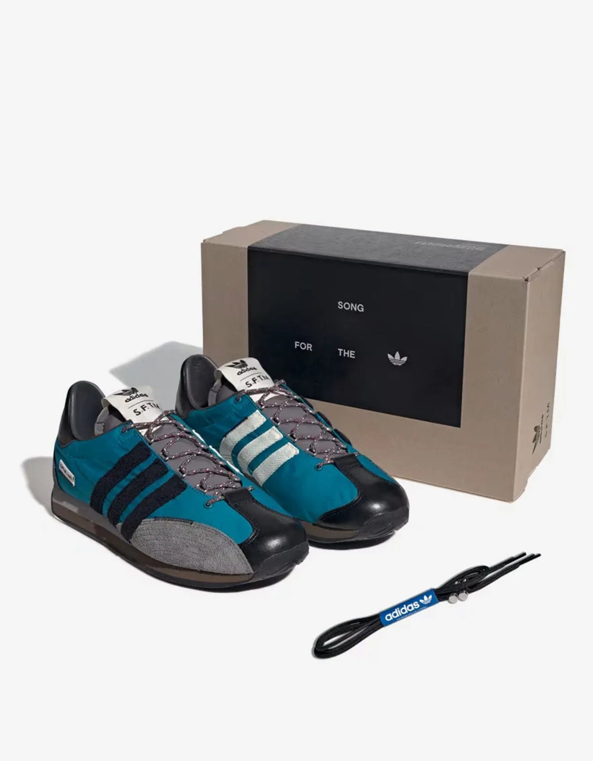 Promo Code For Adidas Shoes SFTM x Adidas SFTM-003 Blue Country OG Trainers