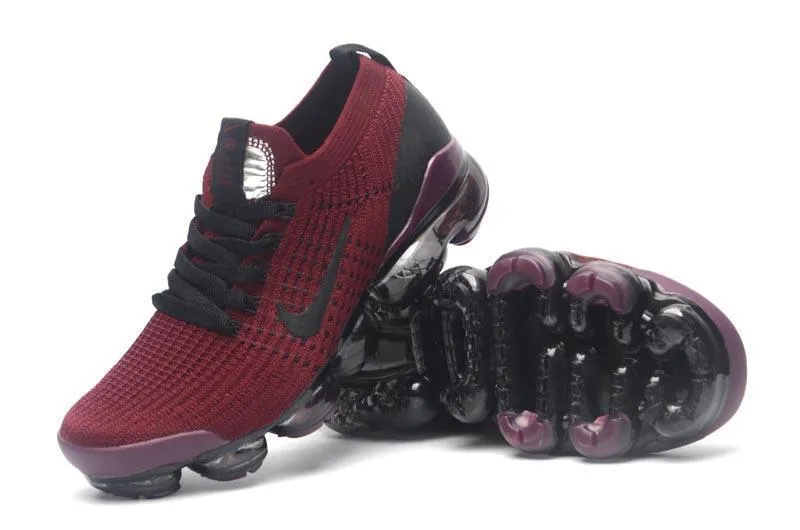Yonex Sneakers Nike Air Vapormax Flyknit 3 Bordeaux Black Shoes Sneakers Men Sale Size US 7, 8, 8.5, 9, 10, 11