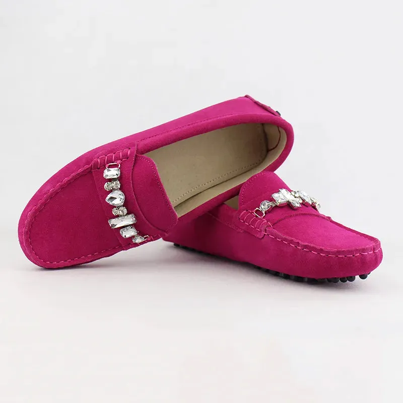 Shoes Woman Genuine Leather Women Flat Shoes Slip On Casual Loafers Soft Moccasins Women Shoes Flats Tights And Loafers