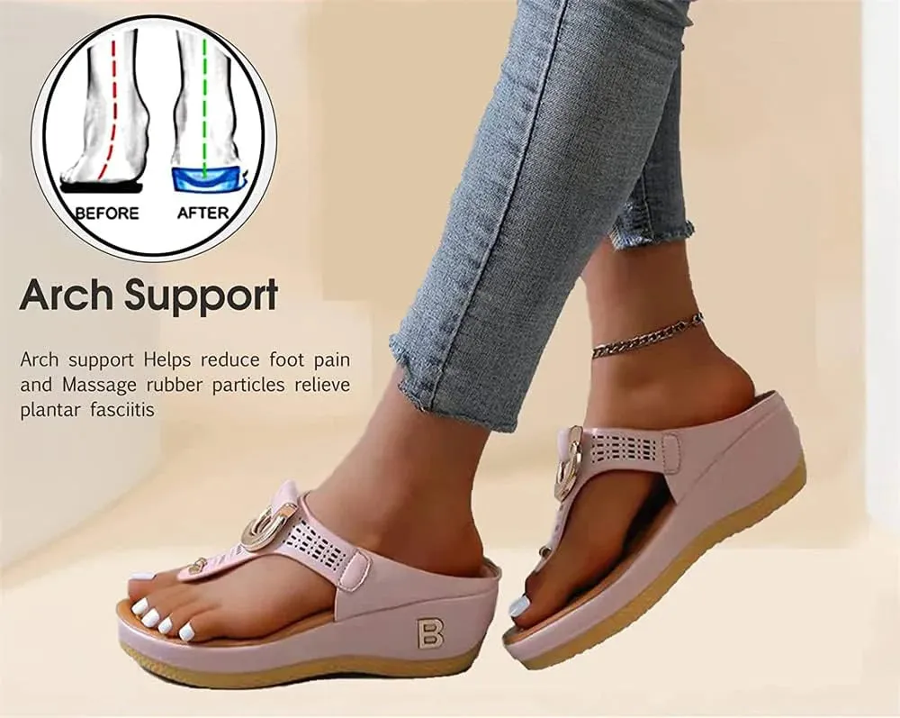 Converse Flip Flops Low-Wedge Women Orthopedic Sandals Casual Flat Shoes Flip Flops Ladies Anti-Slip