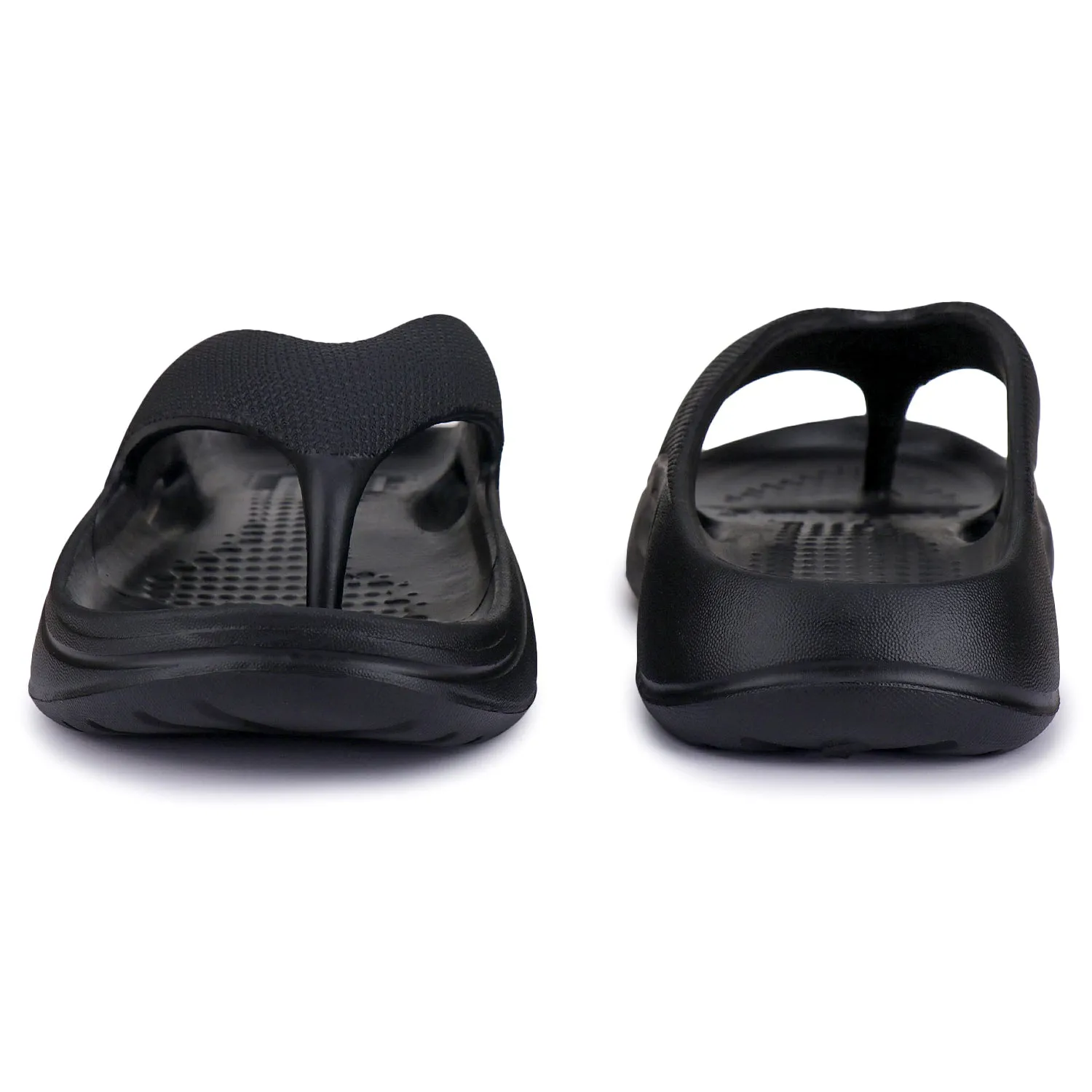 Slippers With Ears That Pop Up Bersache Extra Soft Classic Casual with Back Strap Regular wear with Ultra Soft & Flexibility Technology Flip-Flop for Men's/ Boy's 6061-Black