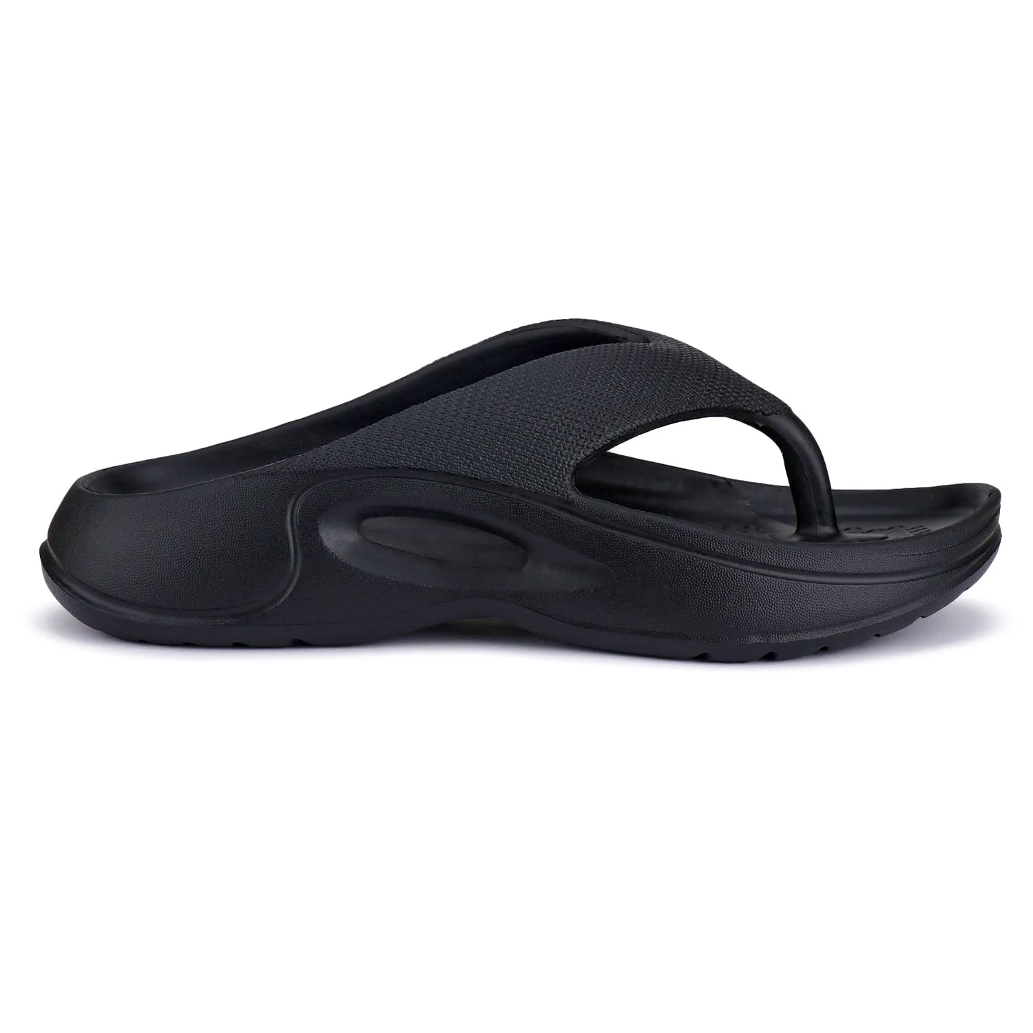 Bersache Extra Soft Classic Casual with Back Strap Regular wear with Ultra Soft & Flexibility Technology Flip-Flop for Men's/ Boy's 6061-Black Wholesale Slippers In Bulk