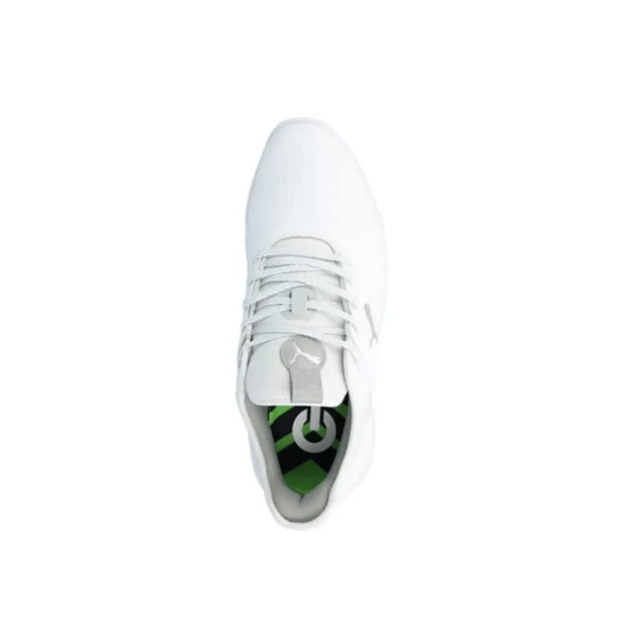 Puma Ignite Elevate Spikeless Golf Shoes - White/Silver Puma Shoes With Velcro