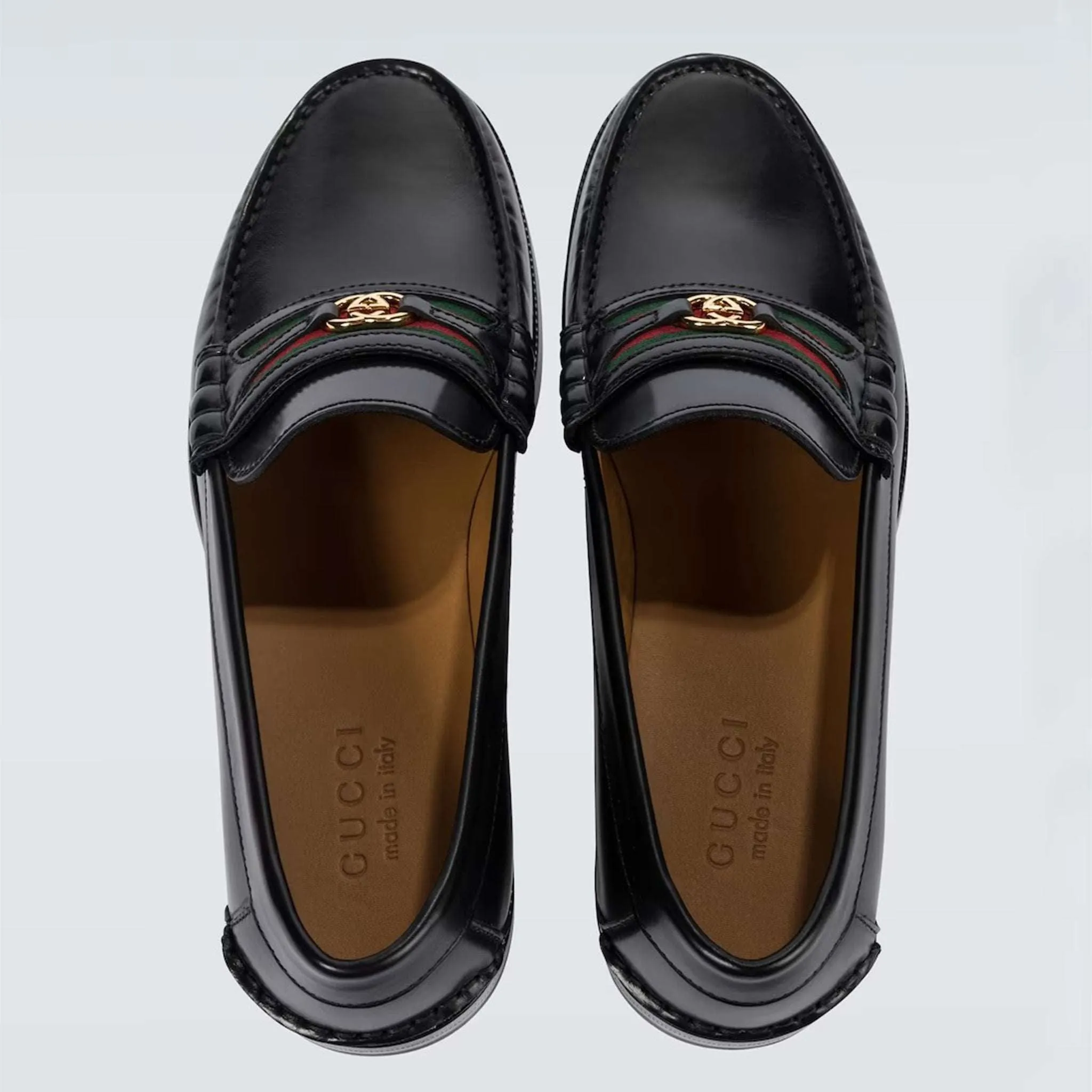 Best No Show Socks For Loafers GUCCI Interlocking G leather Loafer