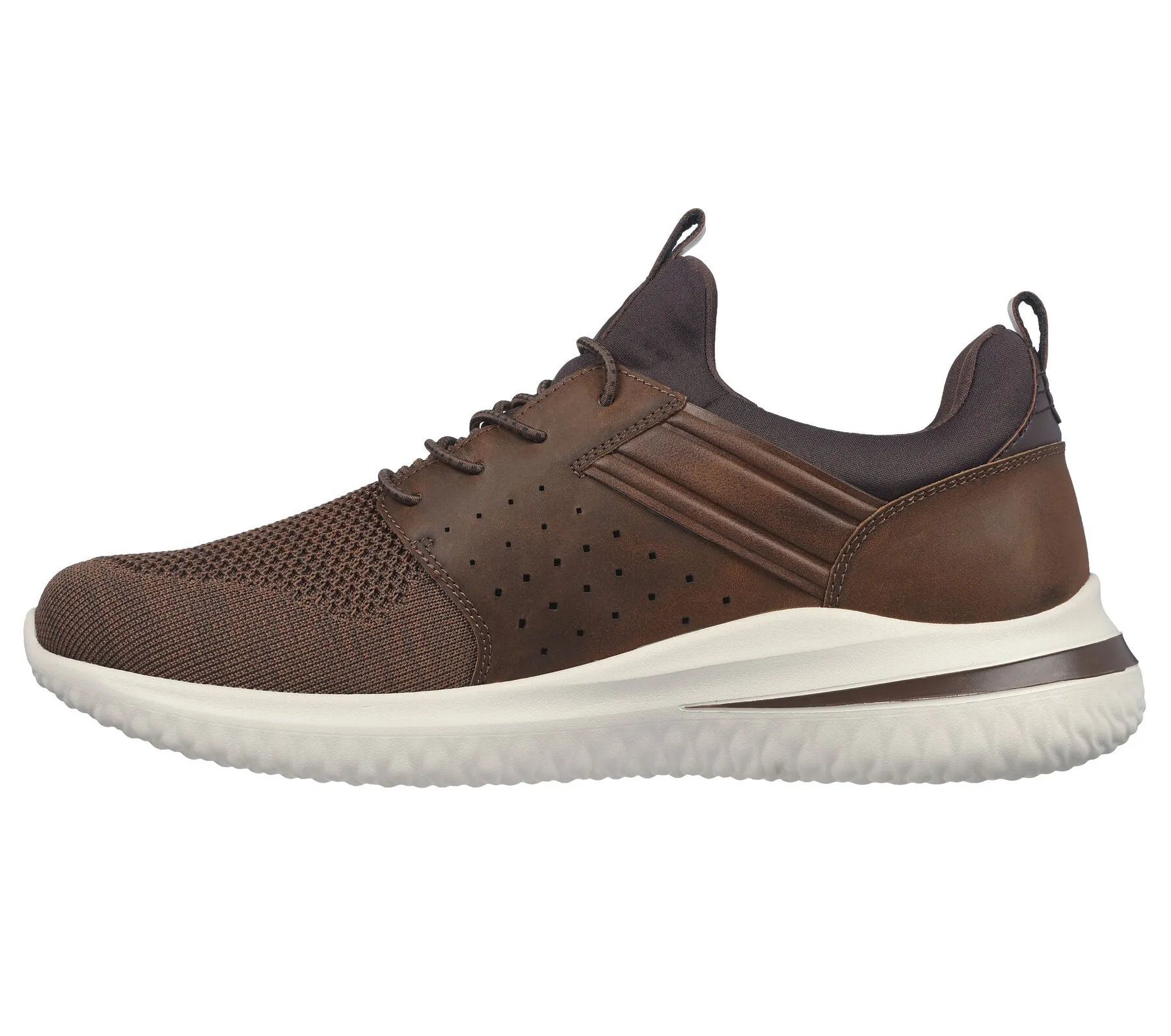 Skechers Men Delson 3.0 - Cicada  #:210238 Wide Dark Brown Sneakers Imdb