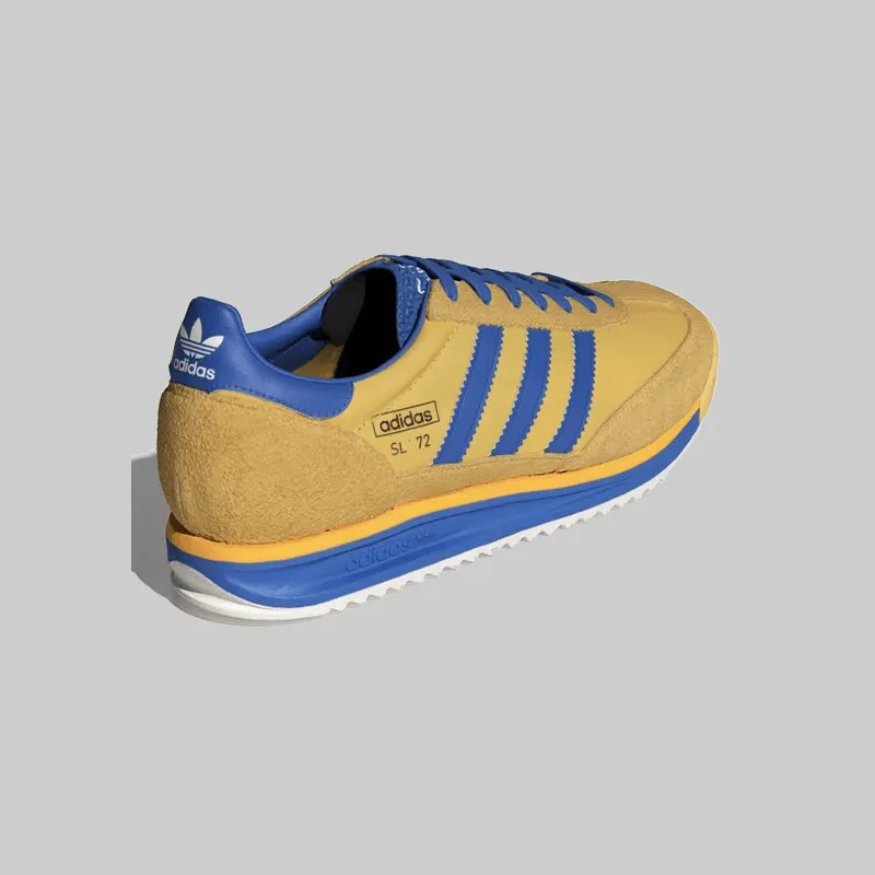 SL 72 RS - Utility Yellow/Bright Royal Adidas Suede Shoes