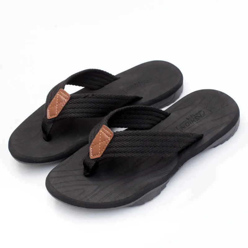 Silver Slippers Program For Seniors Men Beach Shoes Men's Slippers Men's Spring Summer Non-Slip
