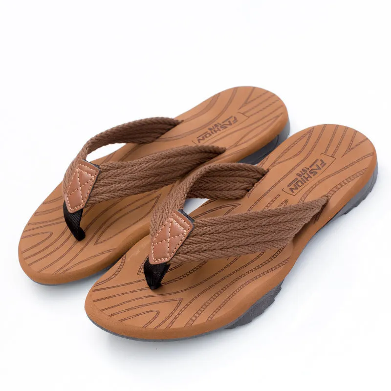 Men Beach Shoes Men's Slippers Men's Spring Summer Non-Slip Luxurious Slippers