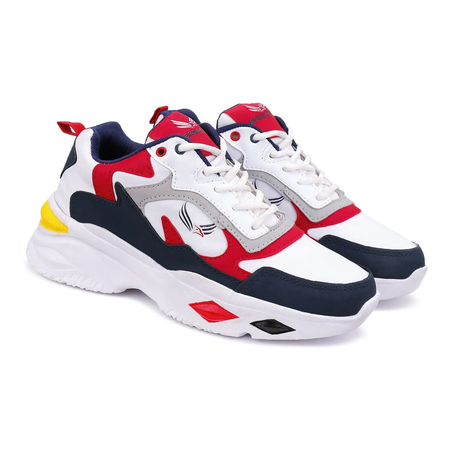 Bersache Lightweight Sports Running Shoes For Men Red-9010 North Star Slippers