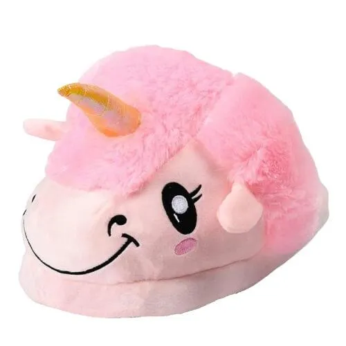 Pink Fluffy Unicorn Slippers Mountain Slippers
