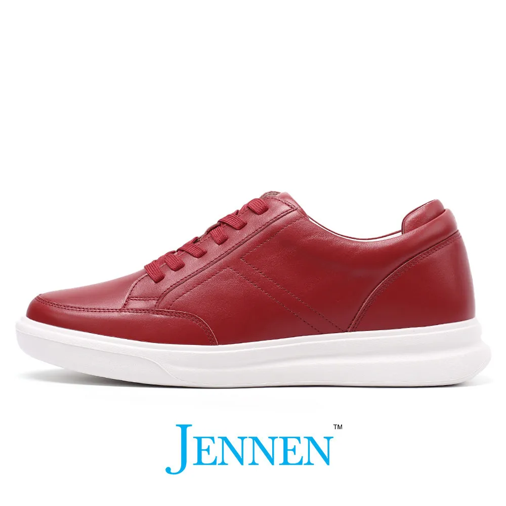 Mr. Federer 7cm | 2.8 inches Red Trendy Height Lifting Sneakers Running Sneakers For High Arches