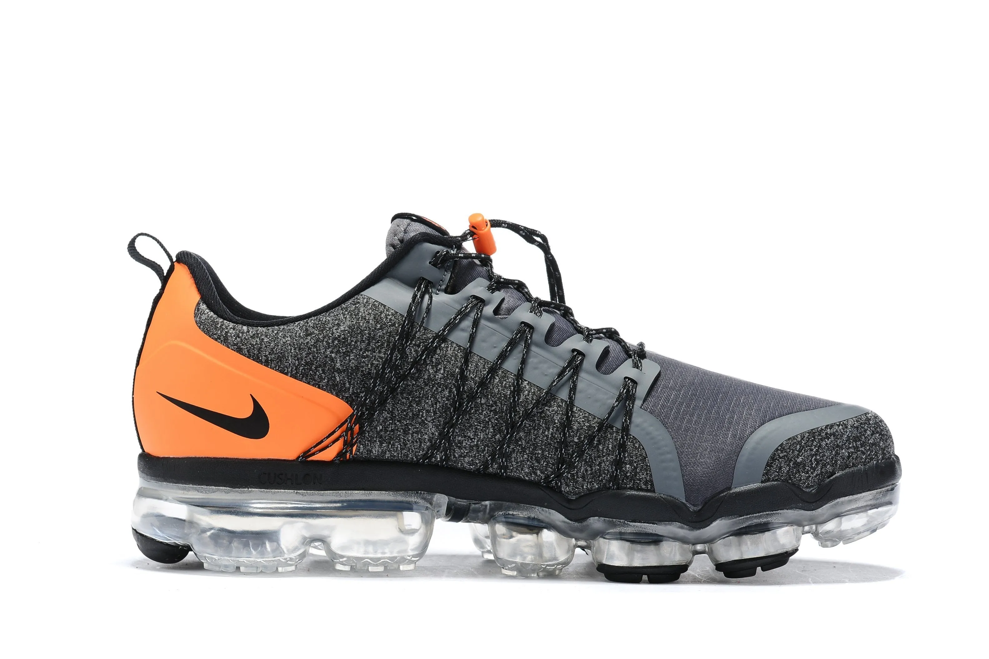 Lebron James Youth Sneakers Nike Air Vapormax Run Utility Grey Orange Shoes Sneakers Men Sale Size US 7, 8, 8.5, 9, 10, 11