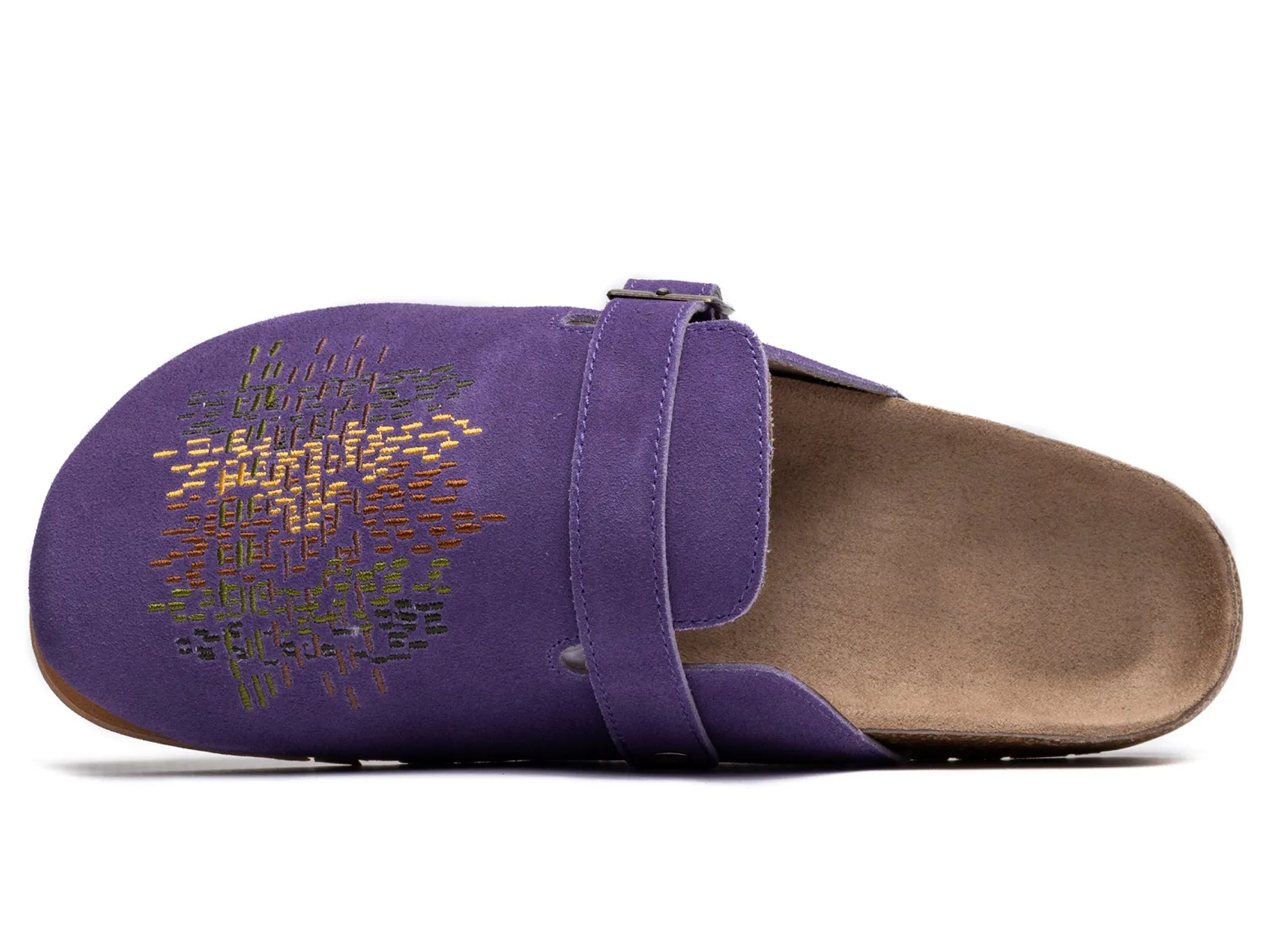 Kentucky Boy Tyler Mule in Purple Extra Wide Sandals