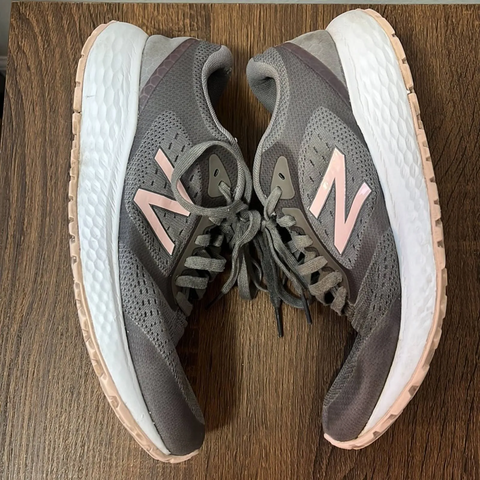 Size 9 New Balance Gray Pink White Running Tennis Shoes When Is New Balance Outdoor Nationals
