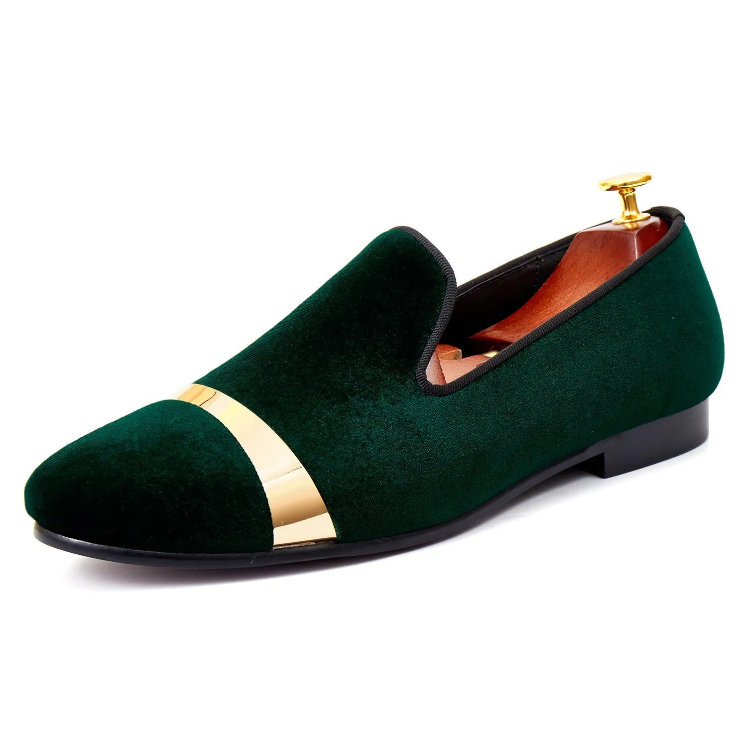 Non Skid Slippers For Seniors Harpelunde Gold Plate Men Dress Shoes Velvet Loafer Handmade Slippers