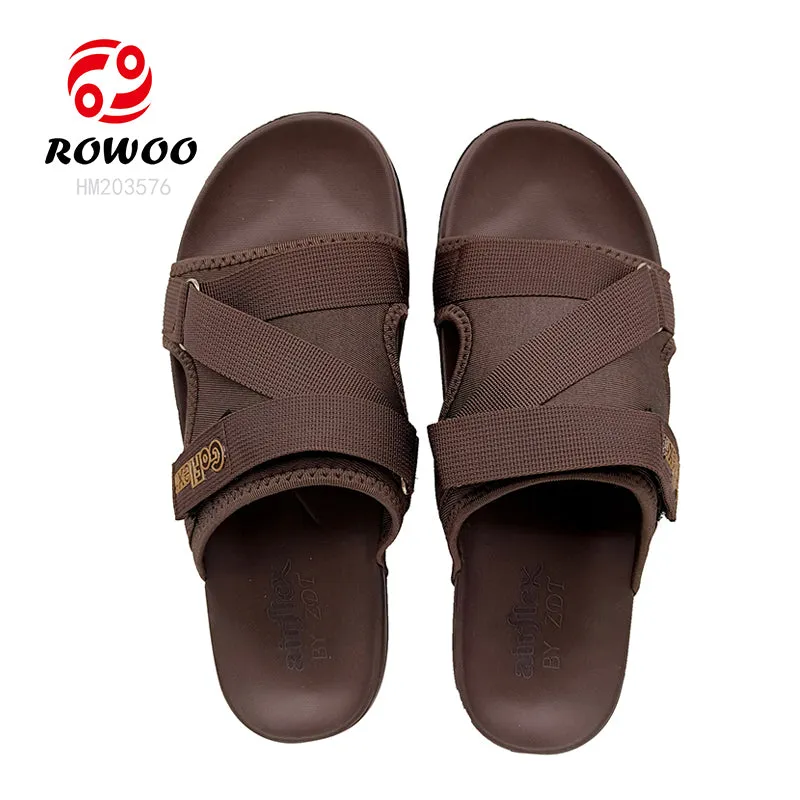 New Unisex Men Outdoor Slippers Slide Sandals Beach Soft PU Sole Flat Shoes Sandals Homme Men Slippers 2024 Belly Dance Slippers