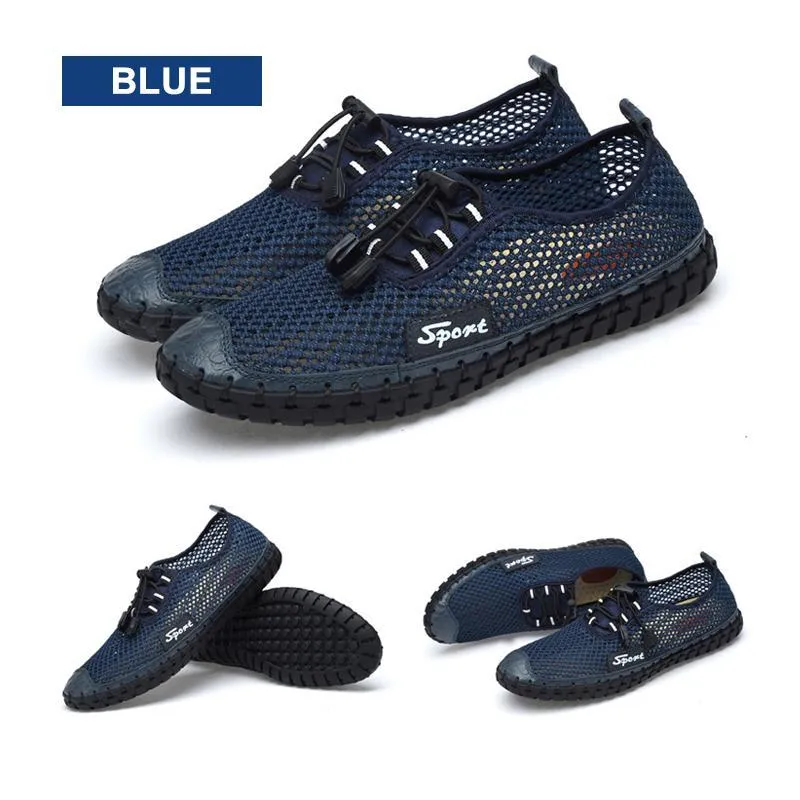 Running Flats Shoes Men Trendy Summer Breathable Shoes