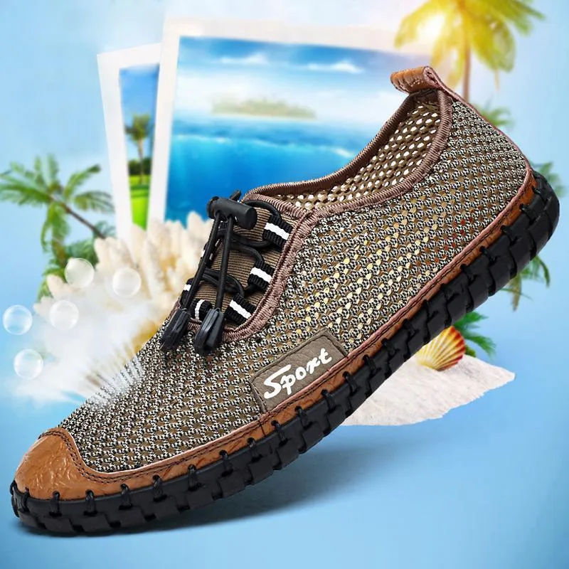 Flat Fabric Shoes Men Trendy Summer Breathable Shoes