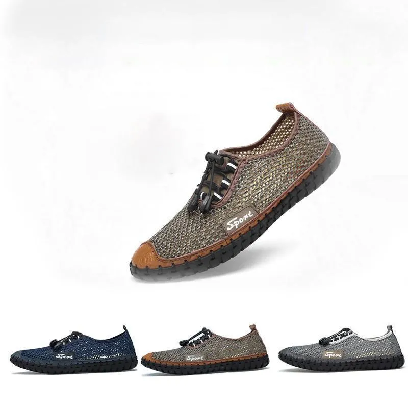 Formal Wear With Flat Shoes Men Trendy Summer Breathable Shoes