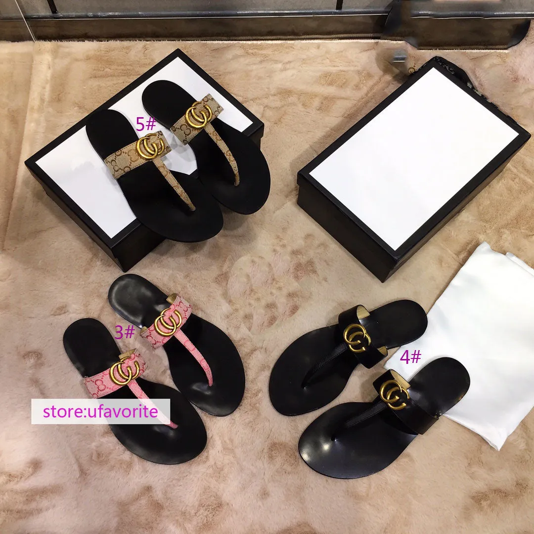 cow leather flats Flip flops slippers casual shoes women 35-40 high quality 2022new Flip Flops On Amazon